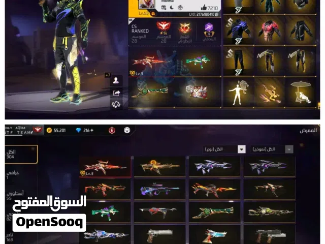 Free Fire Accounts and Characters for Sale in Ouarzazate
