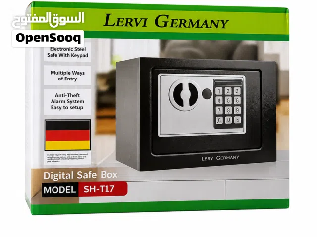 قاصة إلكترونية Lervi Germany SH-T17 - فولاذ - رقم سري - مفتاح طوارئ - 23×17×17سم - بطارية AA