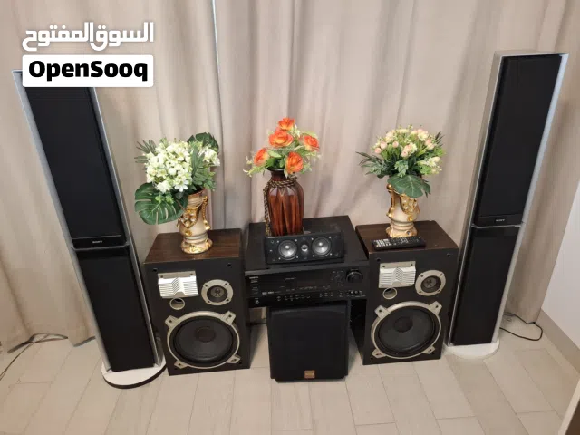 onkyo amplifier 5.1 with remote and speakers