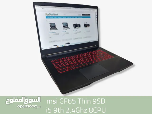Gaming Laptop msi GF65 Thin 9SD very clean لاب توب العاب بحالة ممتازة جدا مواصفات رائعة وضمان