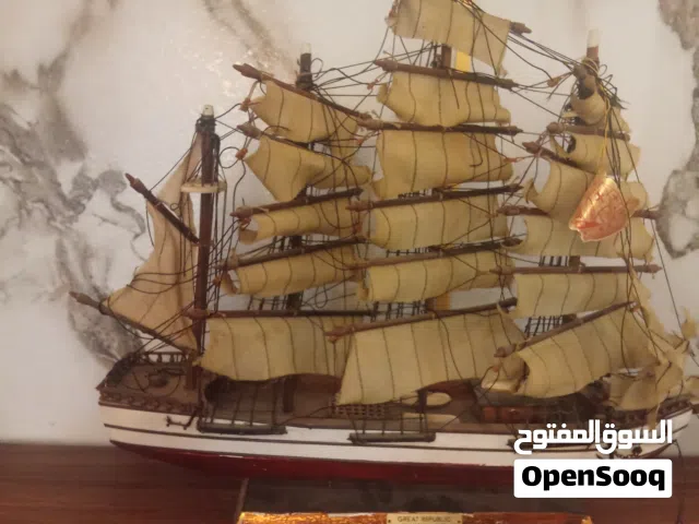مجسم سفينه عمل يدوي