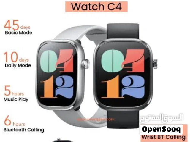 Smart Watch Mibro C4 2.01inch بضمان (اتصال سنه)