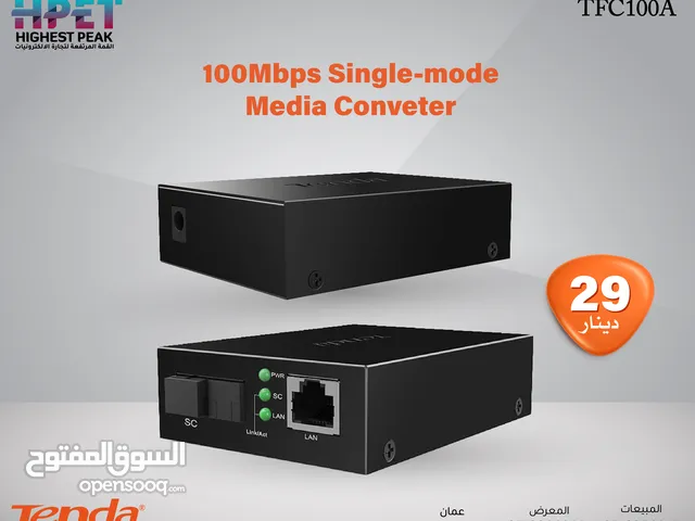 Tenda TFC100A محول وسائط أحادي الوضع بسرعة 100 ميجابت في الثانية