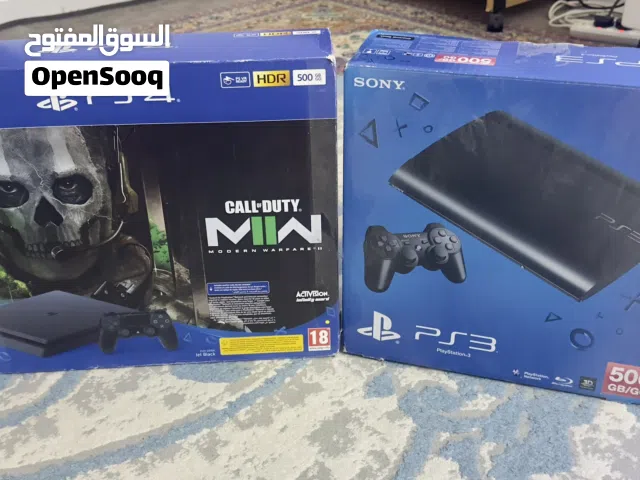 بلايستيشن 4 سليم وبلايستيشن 3 سليم 500 جيبي للبيع