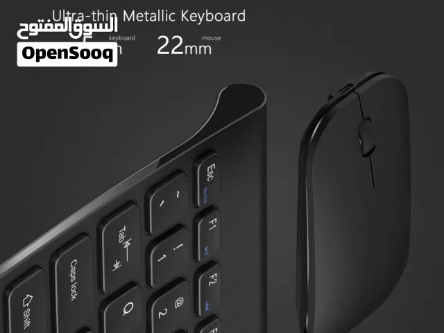 كيبورد و ماوس شحن seenda WGJP-031 Small Wireless Keyboard and Mouse, Ultra Compact Rechargeable