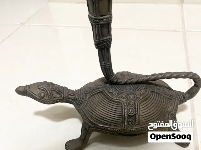 Antique turtle candle holder 9inch length