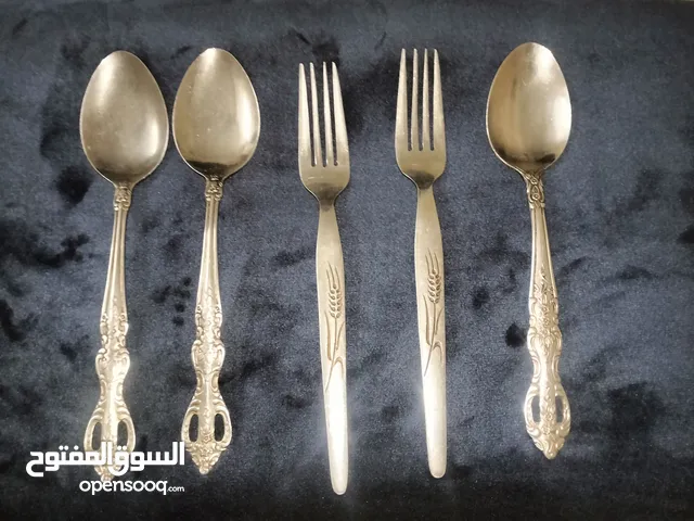 2 شوكه سنبلة 2 معلقة stainless steel jaban kal 1 معلقة stainless steel German model