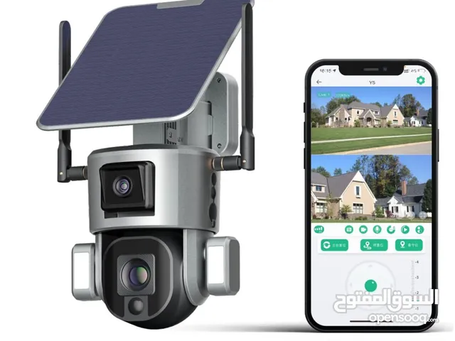 كاميرا طاقة شمسية مدمجة بكامرتين