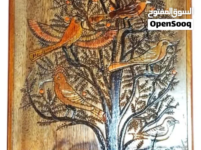 تابلوه خشب طبيعى (أنشوده الطيور )