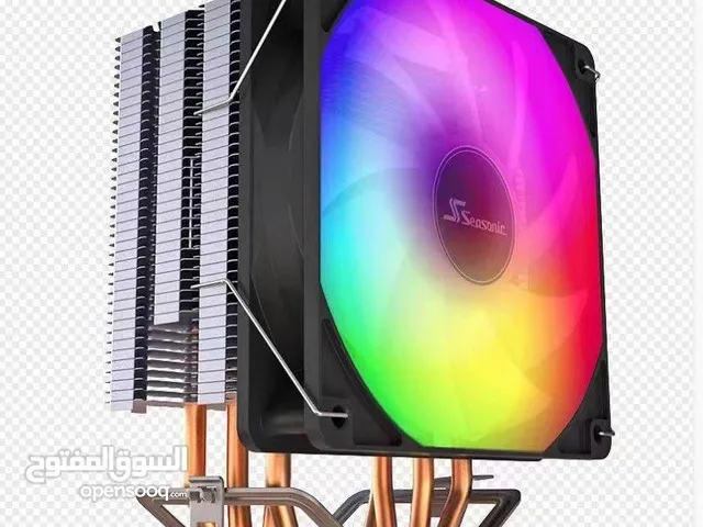 مبرد هوائي احترافي ملون للمعالجات SEASONIC S400 120mm FAN RGB CPU COOLER FOR INTEL LGA1700 - AMD