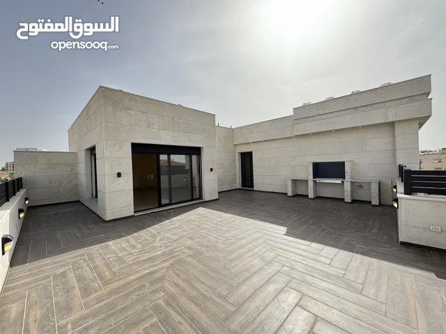 شقة دوبلكس مع روف باطلالة مميزة مساحة 280 + 90 باجمل مناطق رجم عميش - حي الصحابة -شركة رمضان للاسكان