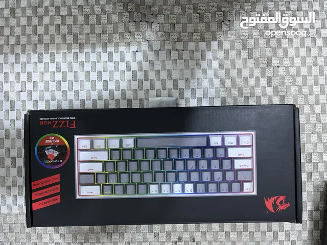 كيبورد Reddragon k617 fizz ماوس Logitech g102 وماوس باد كبير