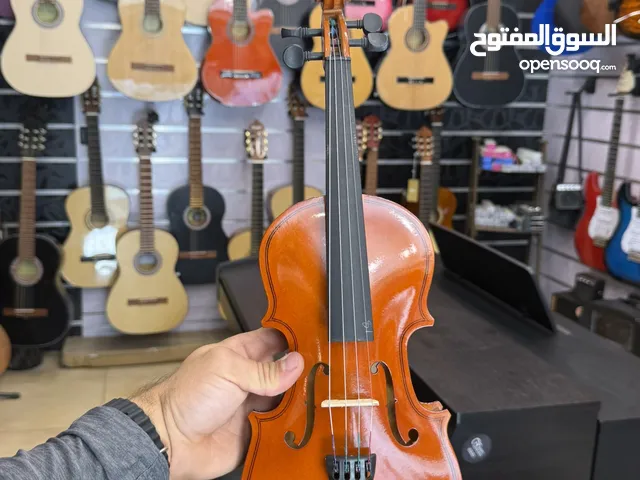 كمان حجم 1/4 جديد فل خشب مع كامل اغراضه الاصليه