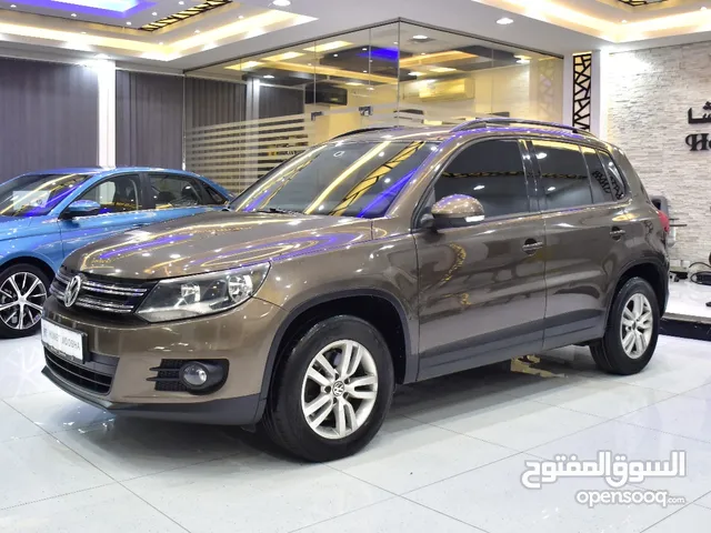 Volkswagen Tiguan ( 2015 Model ) in Brown Color GCC Specs This has done a kilometer of 115,000 Km