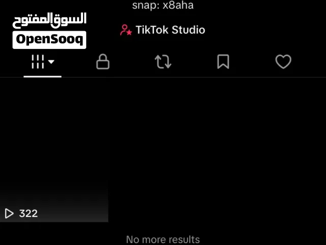 حساب TikTok للبيع به أكثر من 1000 متابع