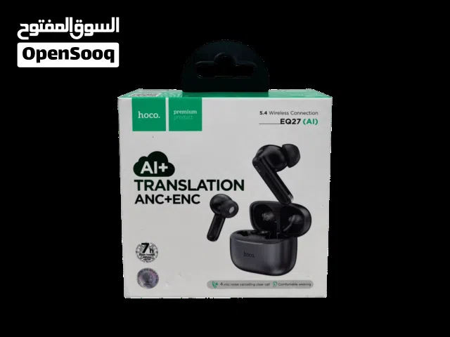 ايربود HOCO EQ27 AI للترجمة الفورية مع عزل ضوضاء