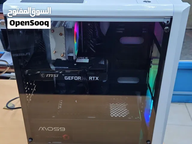 للبيع بي سي جيمنق Core i5 12Gen256M.2 ssd+1TB /16Ram/3060 Ti8GB RTX كالجديد  لون أبيض