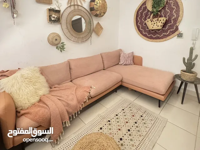 ABYAT sofa set grey color size 290*170 very clean and comfortable Location Salmiya block 12