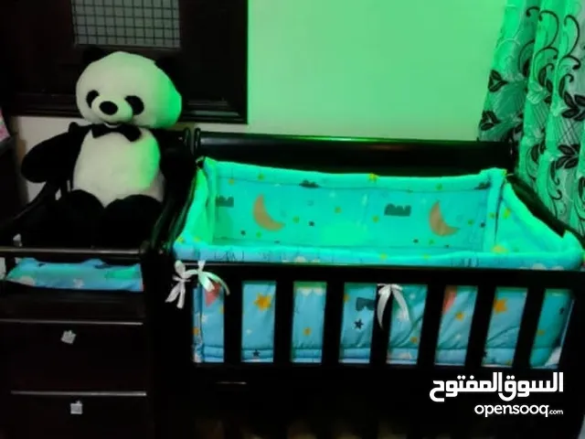 سرير بيبي خشب زان تقيل