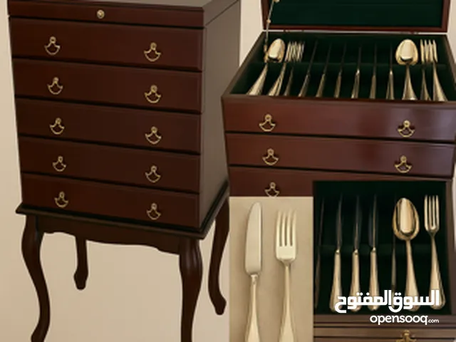 Elegant Prata Wolff Silver-Plated Flatware Set – Service for 12 with chest)- Broummana