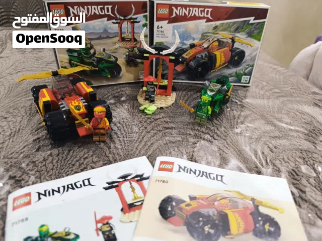 لعبة ليجو Lego Ninjago set اصلي كاملين بحاله ممتازه مع الكتيبات والصناديق