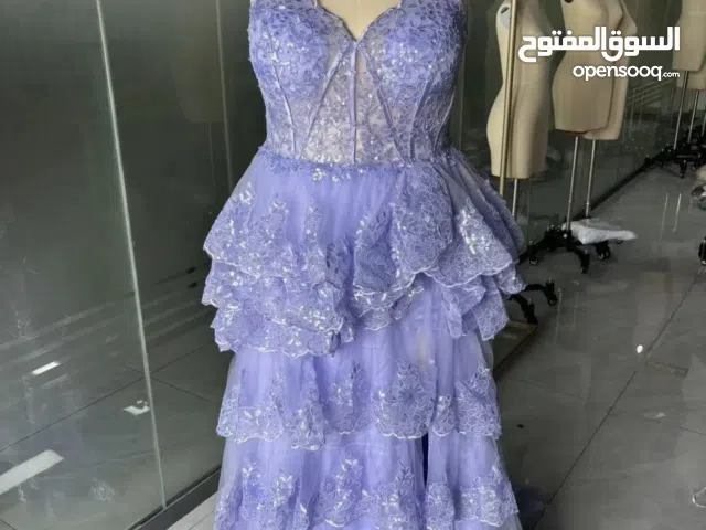 نفنوف بنفسجي فستان سهرة فستان مناسبات نفنوف سهرة