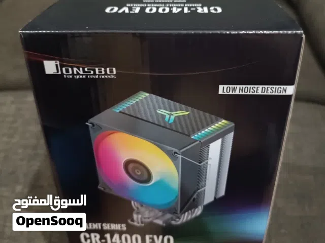 للبيع مروحة المعالج جديد موجود لون الأبيض و اسود   cpu fan rgb new have black color and white
