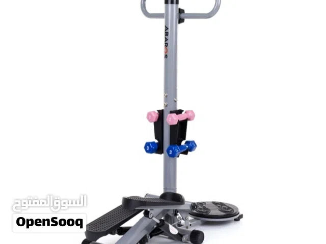 جهاز ستيبر حركات مع اضافات دامبلز وقرص تويست لتمرين الخواصر مدة اللعب يوميا 20 دقيقه نتيجه ممتازه