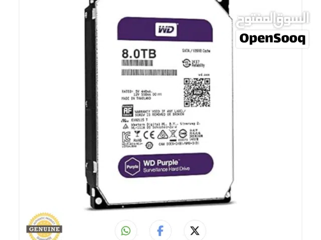 Wd purple 8TB Storage for sale