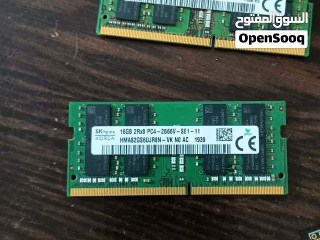رامات 8 جيجا ddr4 سرعة 3200 بسعر منهي 30  فكك أجهزة ________________________ رامات 16 جيجا ddr4 تردد