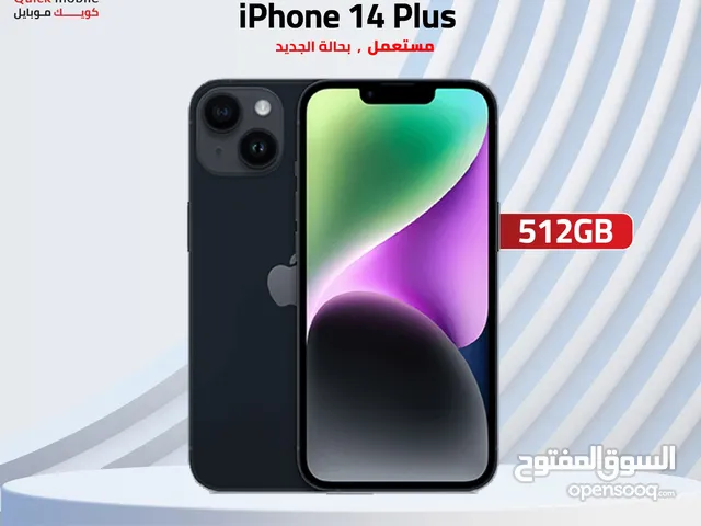 IPHONE 14 PLUS ( 512GB ) USED /// ايفون 14 بلس ذاكرة 512 مستعمل وكالة