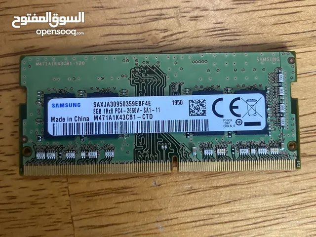 Pull out laptop Ram in great condition DDR4- 8GB all are major brands