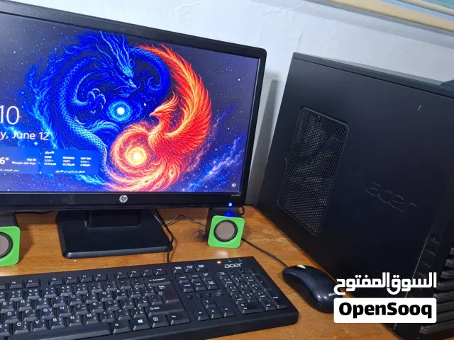 كمبيوتر ايسر مع كامل ملحقاته لدراسة والعمل والالعاب pc Acer i5 ssd gta v grand pubg free fire