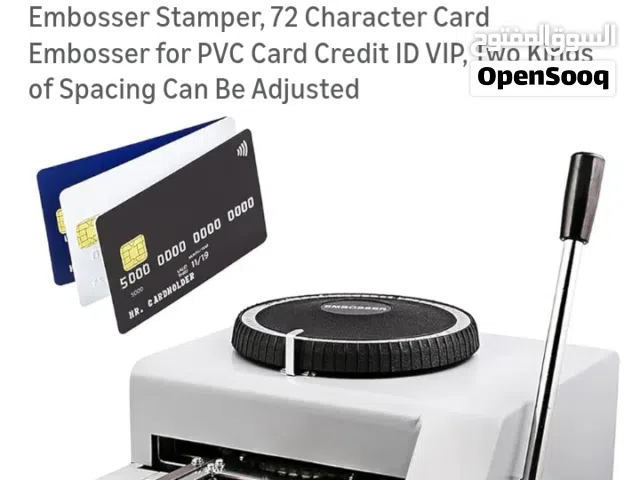 Manual Card Embossing Machine طابعة وبروز بطاقات الائتمان