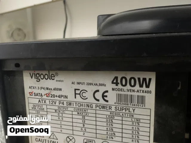 Power supply شغال ميه بل ميه واستخدام خفيف وبحاله جديد السعر ثابت غير قابل للتفاوض