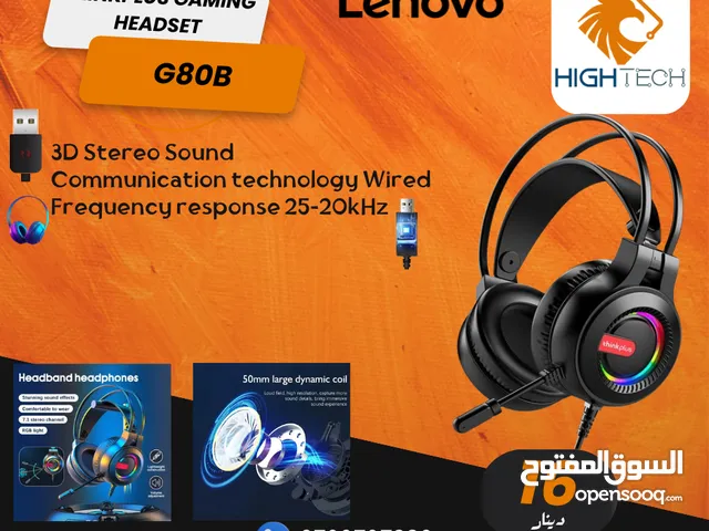 سماعات-Lenovo G80B GAMING WIRED HEADSET-.