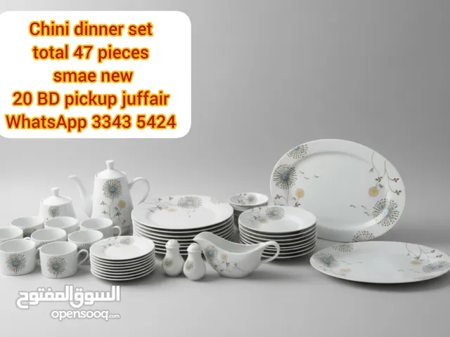 Chini dinner set total 47 pieces smae new 20 BD pickup juffair