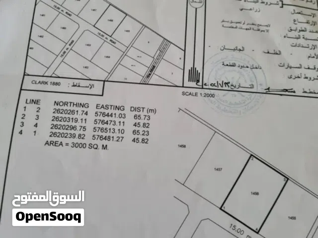 للبيع ارض زراعيه في بركاء  ف العقده الرابعه مساحه 3000 متر