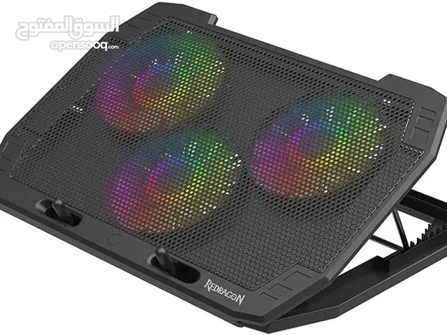 ستاند تبريد الابتوب Redragon GCP511 المميز باضاءة RGB وضعيات ارتفاع عدة للاستعمال المريح