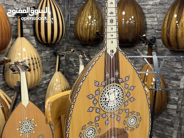 عود شامي احترافي موزييك وجه سيدر زند عاج ظهر جوز
