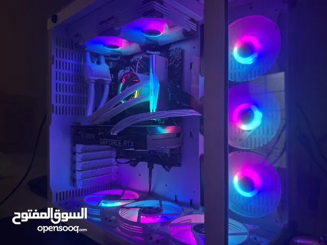 Pc gaming RTX 306012gb varm 15 12th gen 16gbram1tb ssd الcase ابيض قزازي بدون اصواخ ولا خدوش