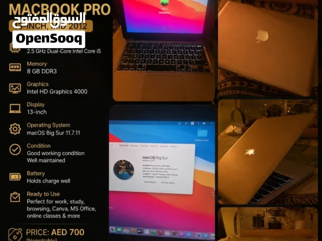Apple MacBook Pro 13-inch (Mid 2012) for sale.