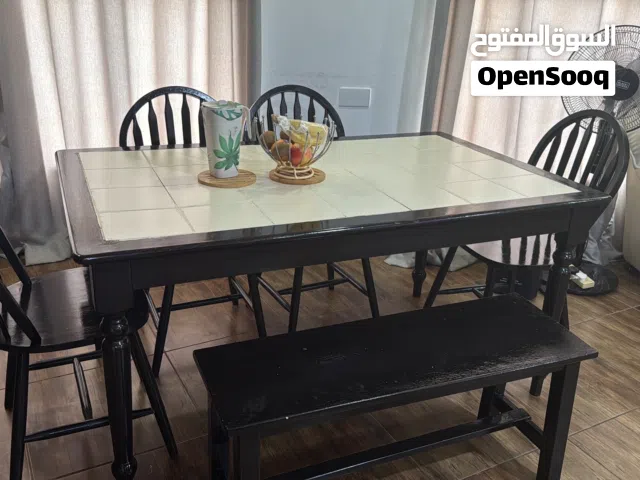 Dinning table with chairs n bench