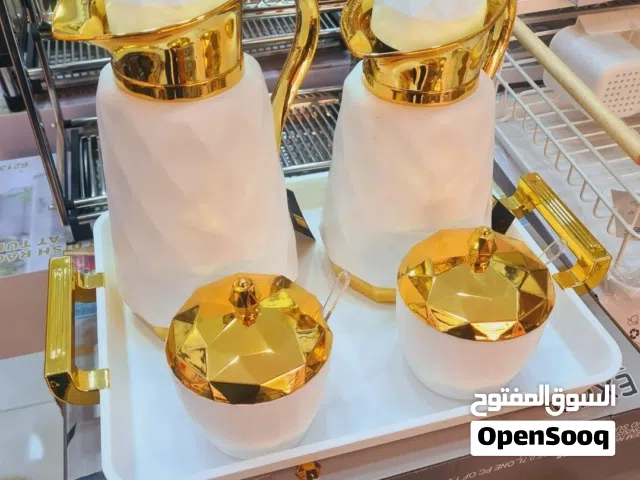 طقم تقديم القهوة والحليب الفاخر 5 قطع  وتوصيل 58 ولاية لباب دار باطل