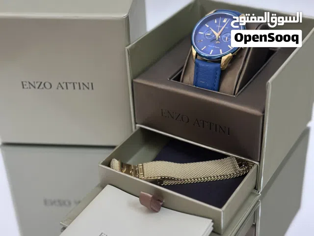 ساعة فينتج من شركة  Enzo Attini جديدة مخزنة