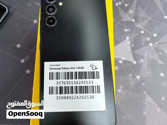 Samsung Galaxy A34 5G مستعمل بحالة ممتازة مكفول وقابل للترجيع باي وقت