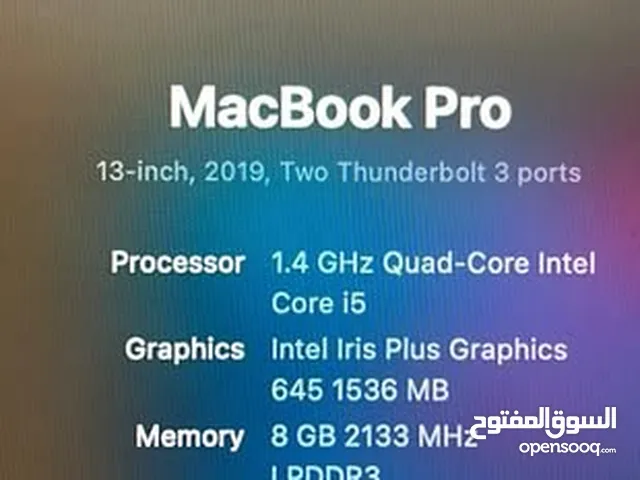 MacBook Pro 13-inch 2019 Touch Bar