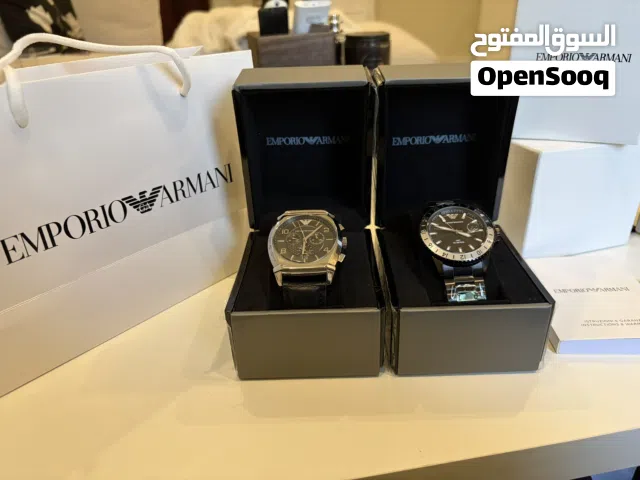 Two original new emporio armani watches