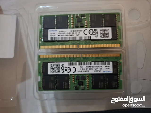 Samsung Ram 32 Gb ( 16gb x2) DDR 5 SoDimm for laptop 5600 Mhz