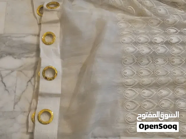 ستائر منزل استعمال بسيط مع حبال ديكور ومسكات نحاسية بمقاسات مختلفة